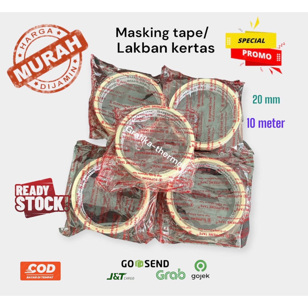 

Masking Tape Lakban kertas / solatip kertas