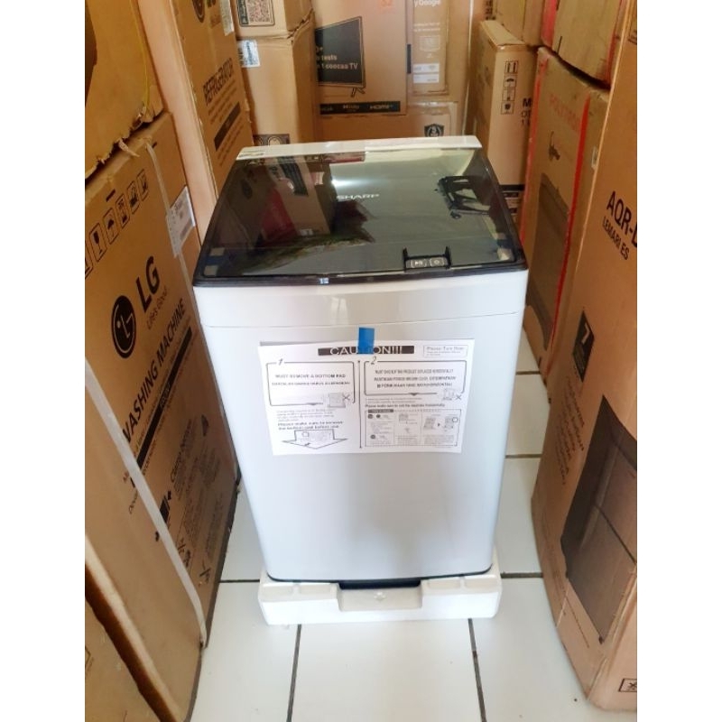 MESIN CUCI SHARP 1 TABUNG OTOMATIS TOP LOADING 8 KG ES-M8000 PGG