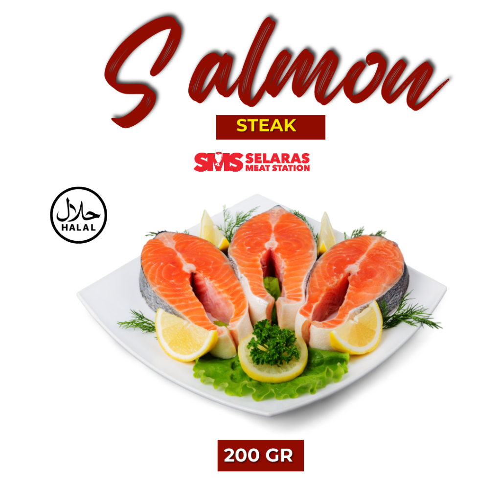 

Salmon Steak 200 gram Frozen Tangerang Selatan