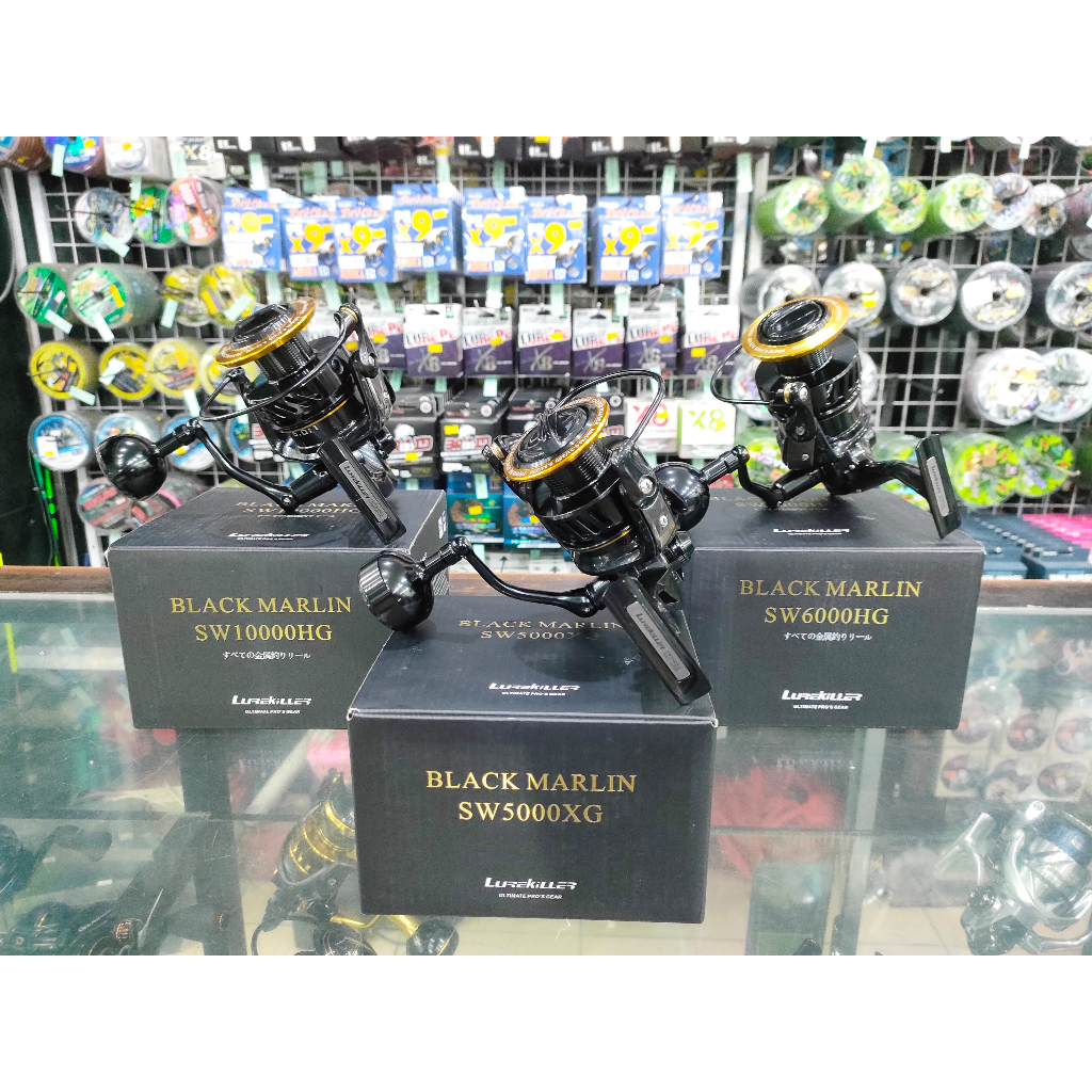 REEL SPINNING LUREKILLER BLACK MARLIN SALT WATER(SW), SW 5000XG, SW 6000HG, SW 10000HG