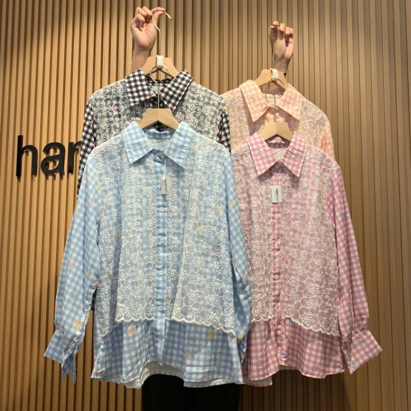 AQILA BLOUSE KEMEJA SQUARE ATASAN WANITA