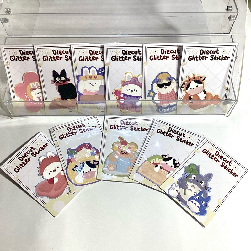 

[SC-28] Diccut Glittery Stickers