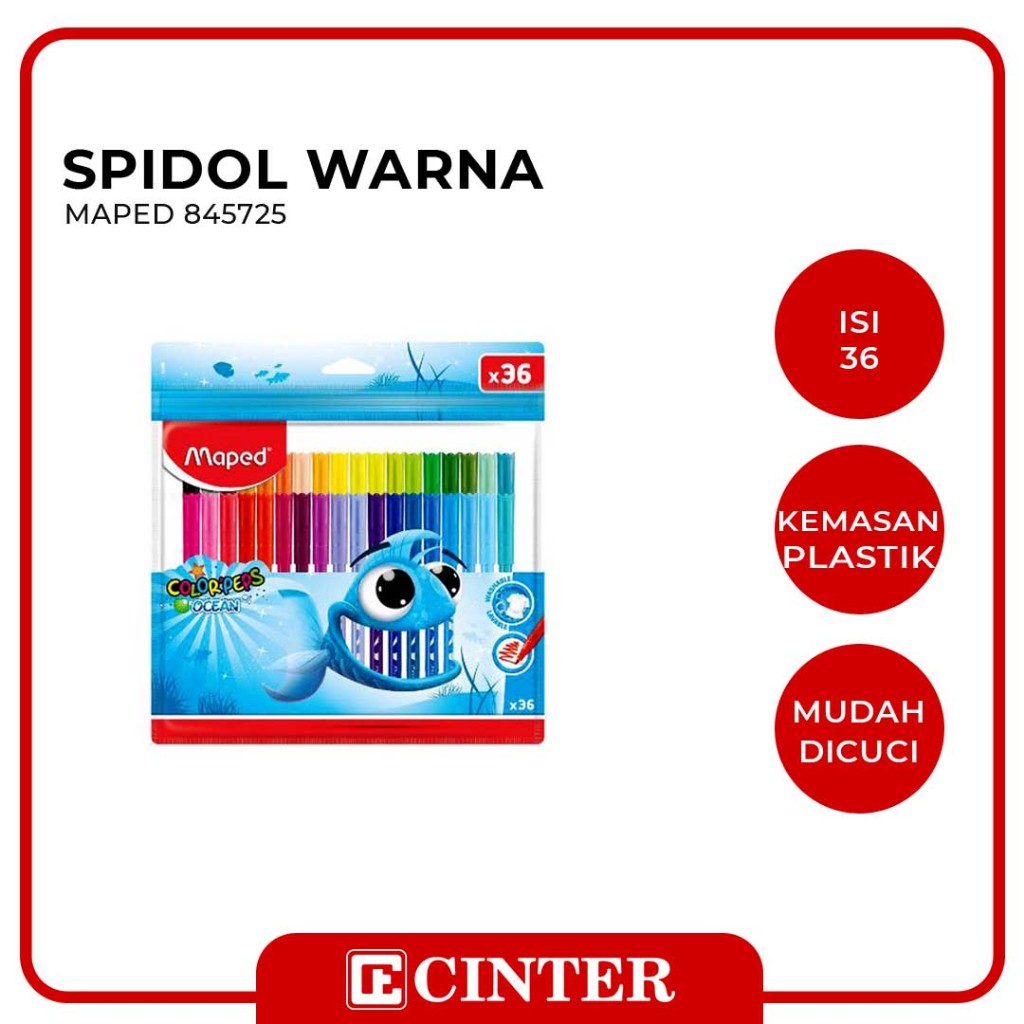 

MAPED - COLOR PEPS OCEAN / SPIDOL WARNA 36W PLASTIK 845725