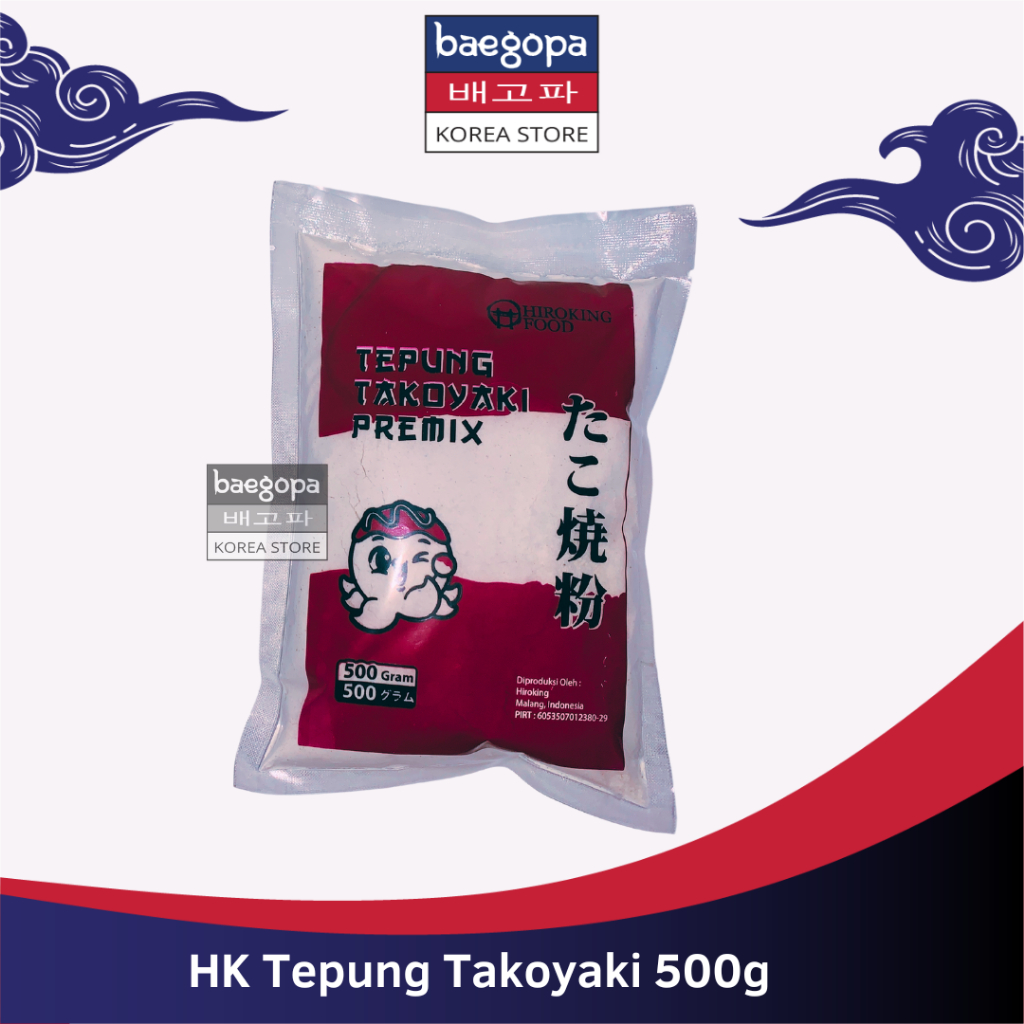 

HIROKING FOOD Tepung Takoyaki Premix 500 g Halal