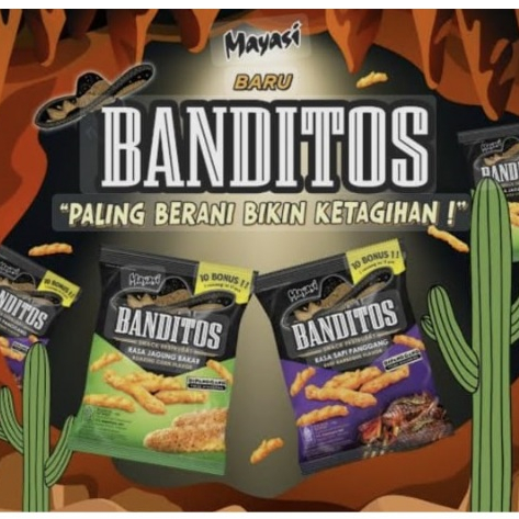 

Mouseman - Mayasi BANDITOS Snack di Panggang tidak di Goreng - Netto 18gr