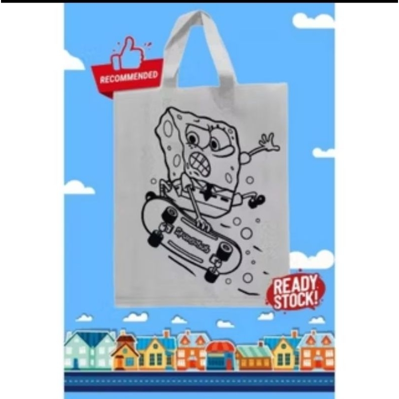 

TAS LUKIS SPUNBOND SPONGEBOB 40X30X8