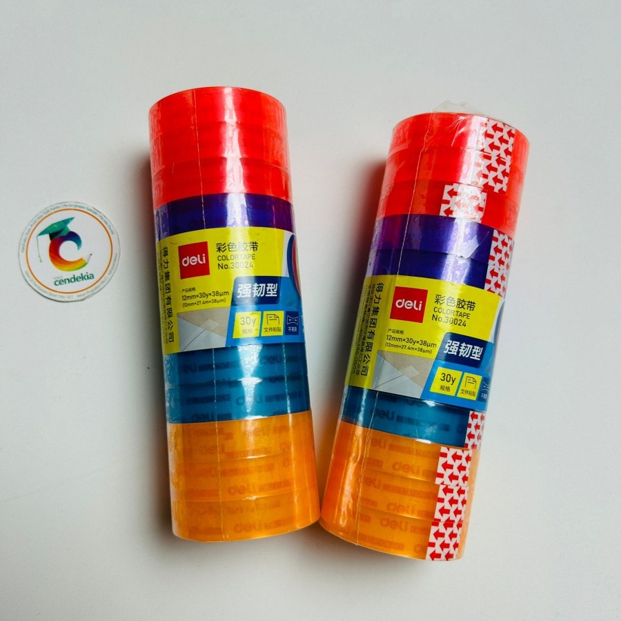 

Isolasi Selotip Warna DELI 12mm x 30Y - Kuning