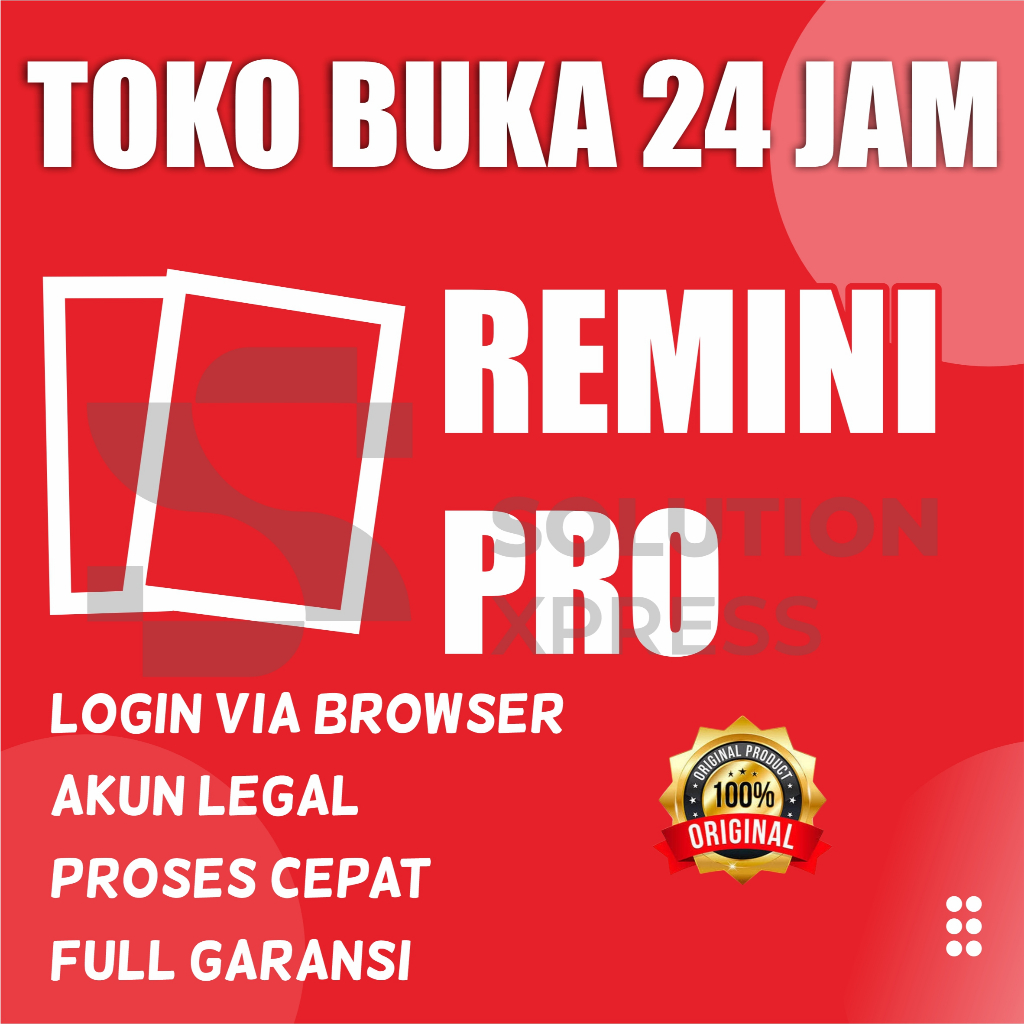 REMINI FULL GARANSI | TERMURAH | BERGARANSI | PREMIUM