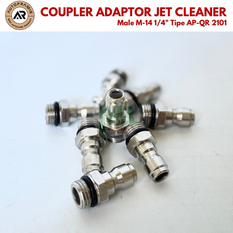 AUTOPRAMIE Quick Release Coupler Adaptor Jet Cleaner Male M-14 1/4 inch Tipe AP-QR 2101