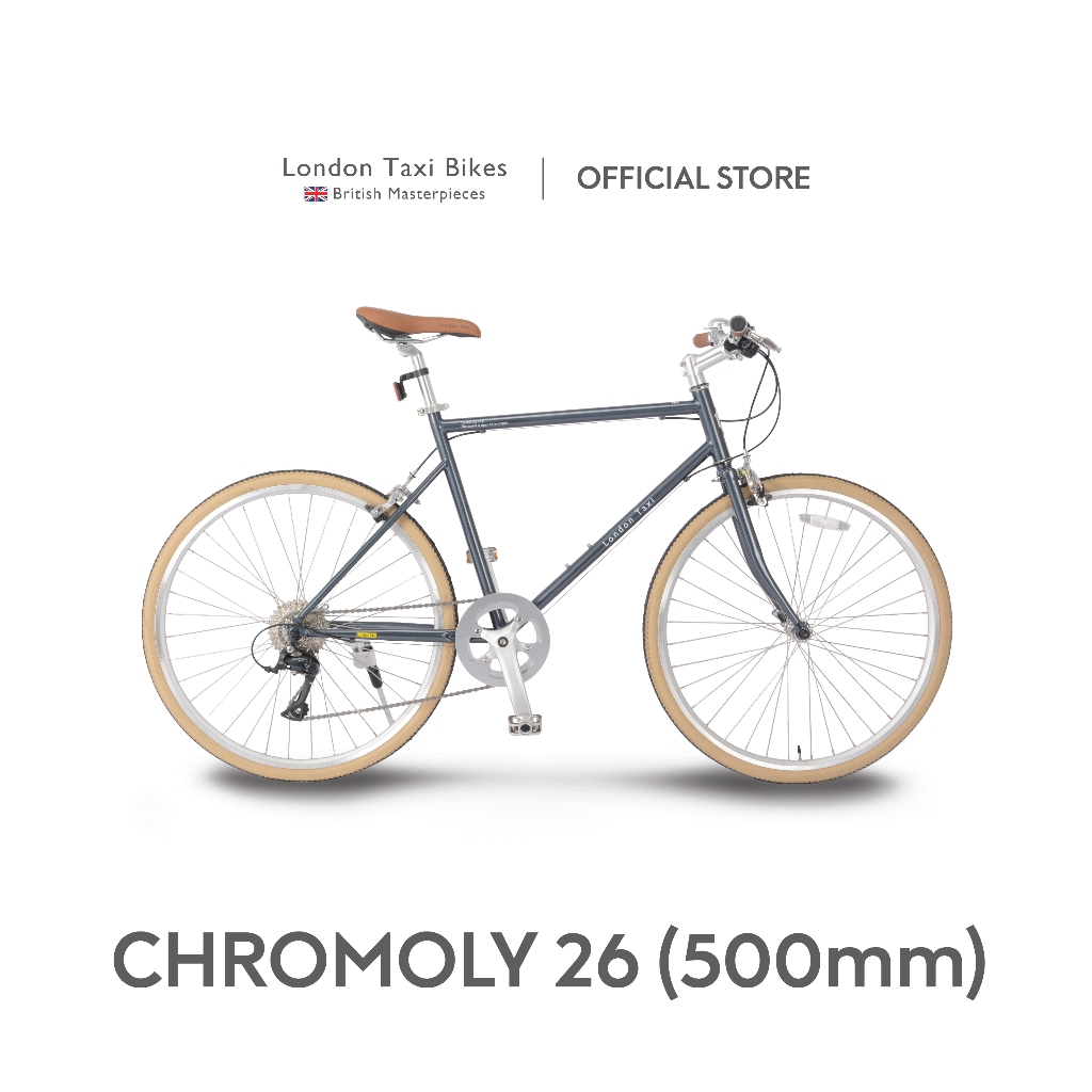 London Taxi CHROMOLY Bike 26M - Charcoal / Sepeda Dewasa 26M Inch