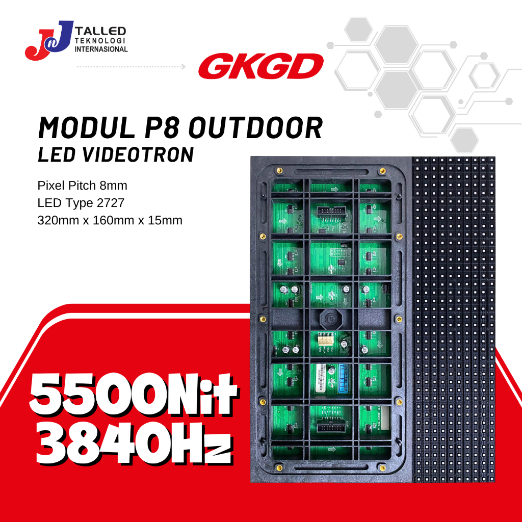 MODUL P8 RGB OUTDOOR VIDEOTRON GKGD 3840Hz