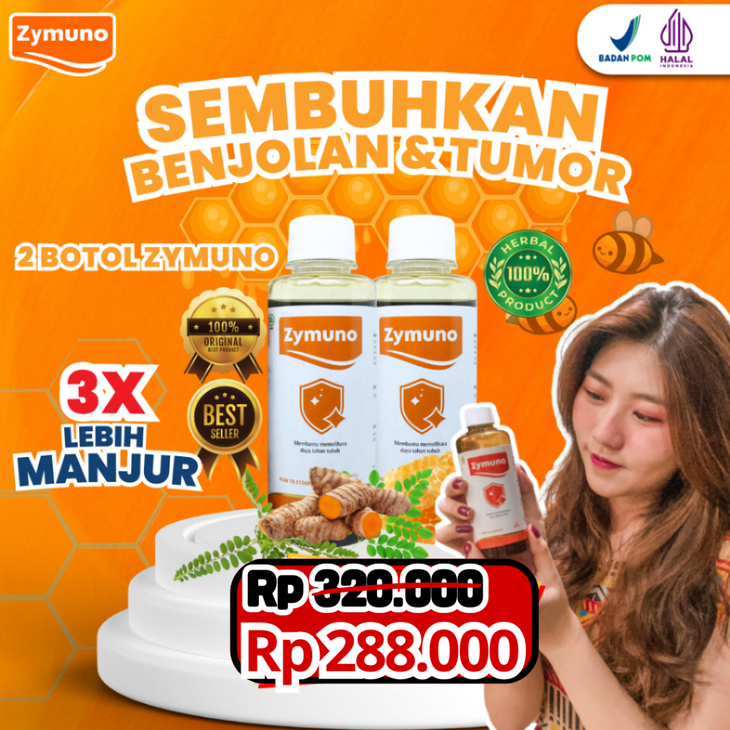 

PAKET 2 BOTOL ZYMUNO ORIGINAL - SOLUSI AMPUH ATASI KANKER LIPOMA BENJOLAN TUMOR