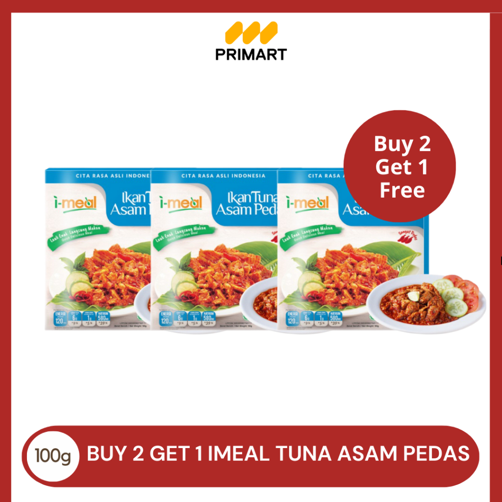 

Buy 2 Get 1 Free Imeal Ikan Tuna Asam Pedas 90g