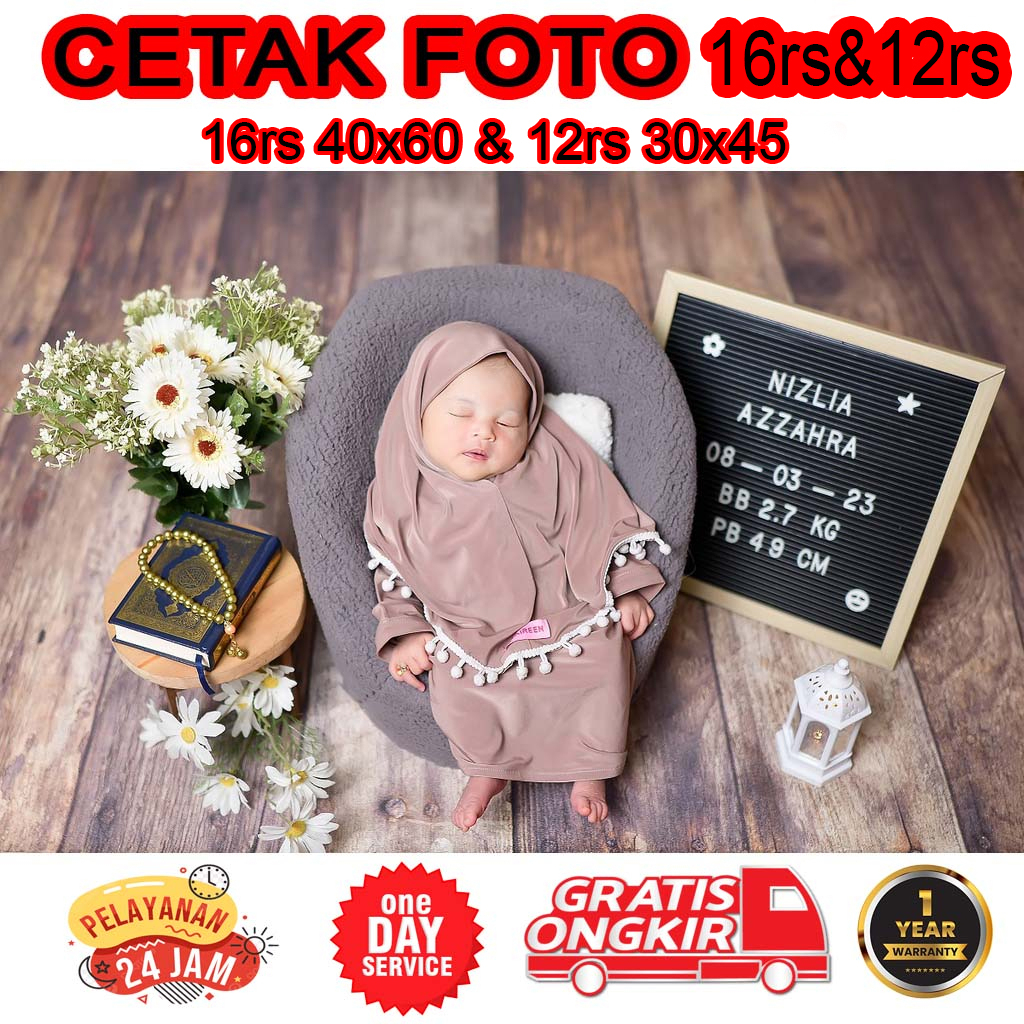 Cetak foto wisuda wedding 16rs 40X60 & 12rs 30x45