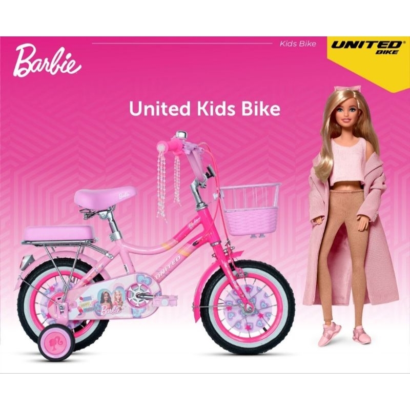 sepeda anak perempuan united barbie