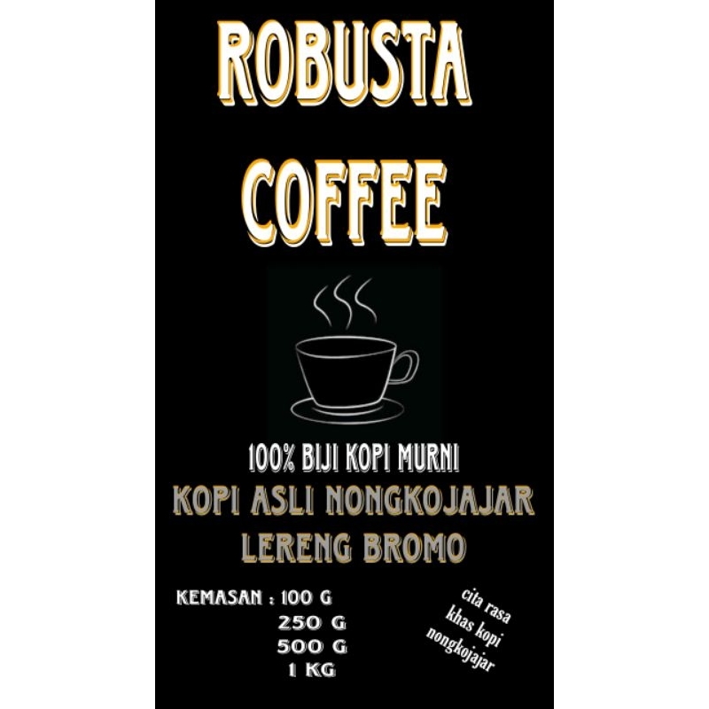 

Kopi Robusta Kemasan 125gr