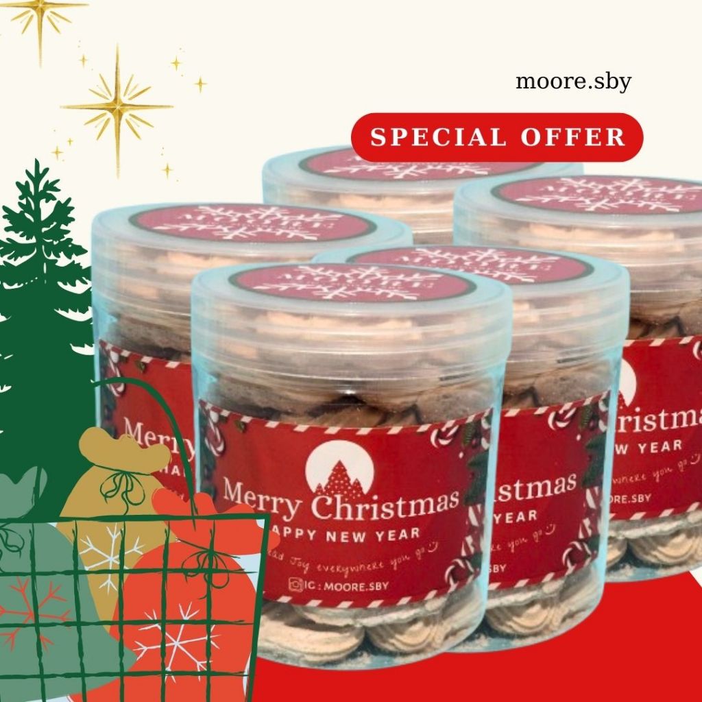 

KUE KACANG COOKIES SOES CHOCOLATE SEMPRIT HAMPERS NATAL