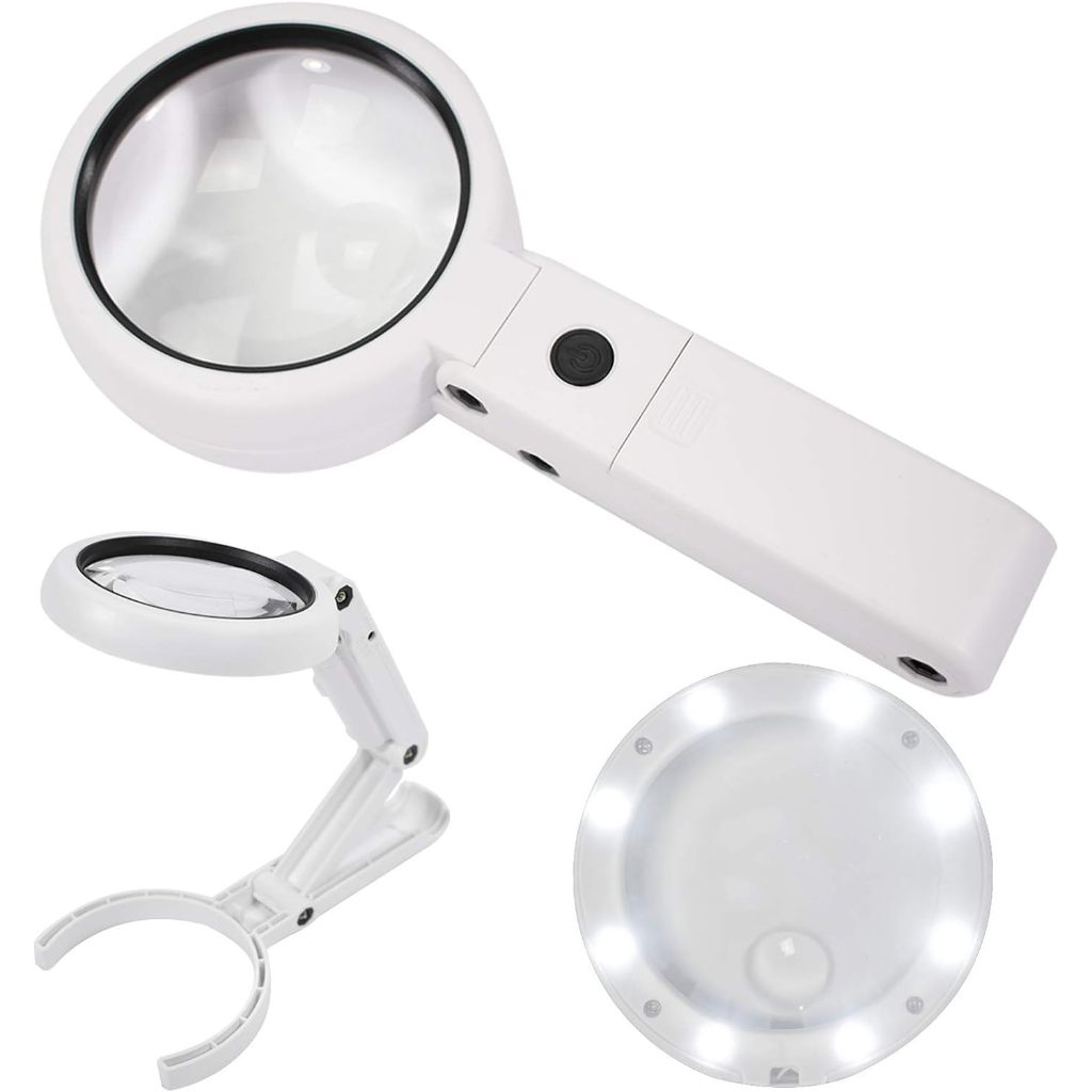 

Kaca Pembesar Magnifying Glass Diameter 75mm dengan 8 LED FS75RC CNS