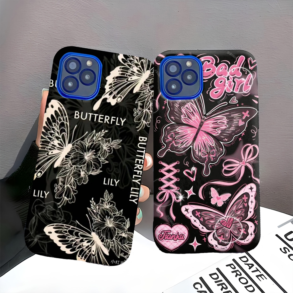 LC - 93 CASING CASE ADVAN G5 G5 PLUS GX G9 G9 PRO - CASE SILIKON MOTIF BUTTERFLY  - SOFTCASE SILIKON