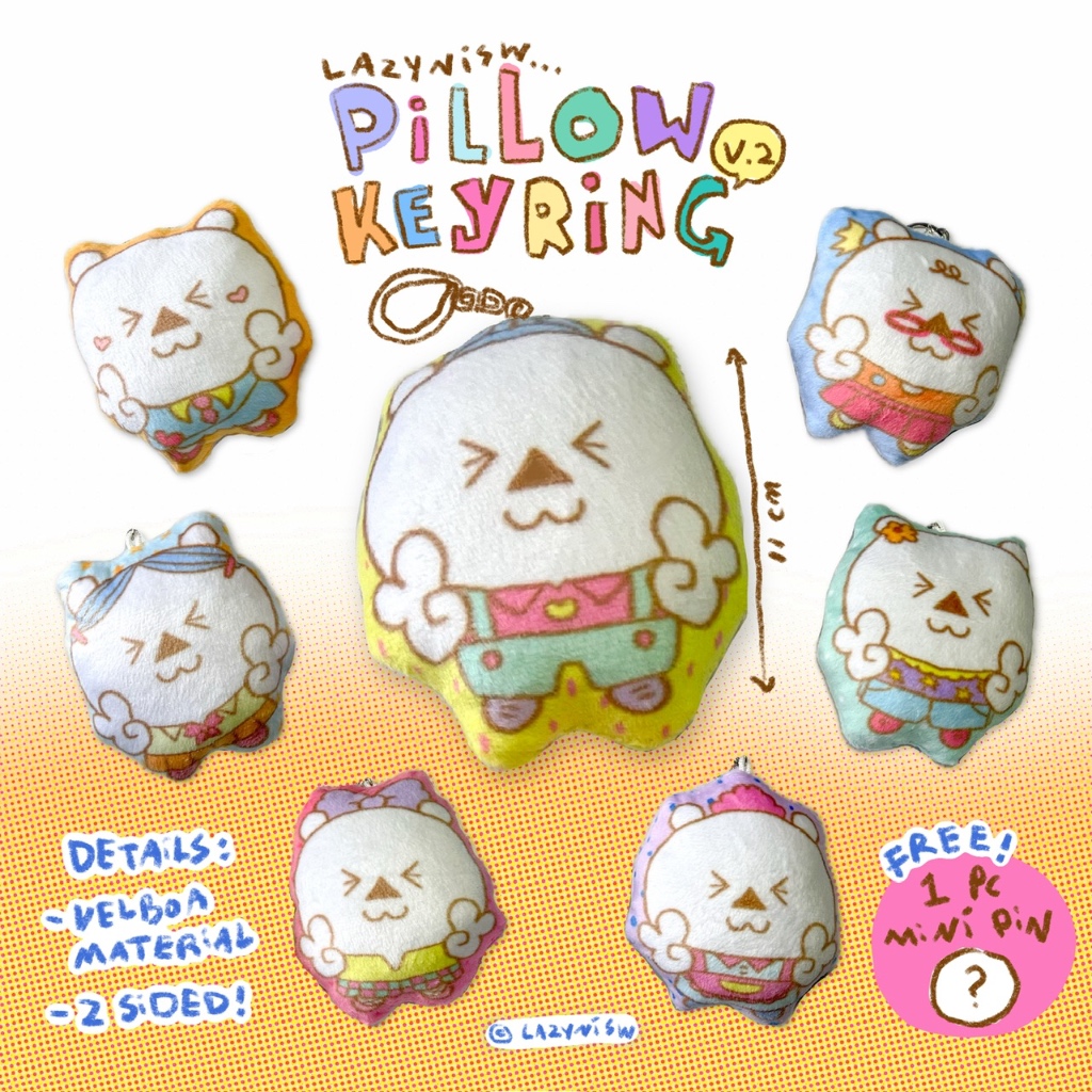 LAZYNISW PILLOW KEYRING