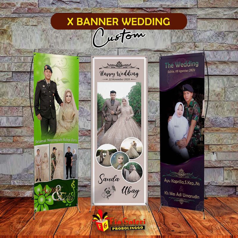 Banner Pernikahan / X Banner Wedding