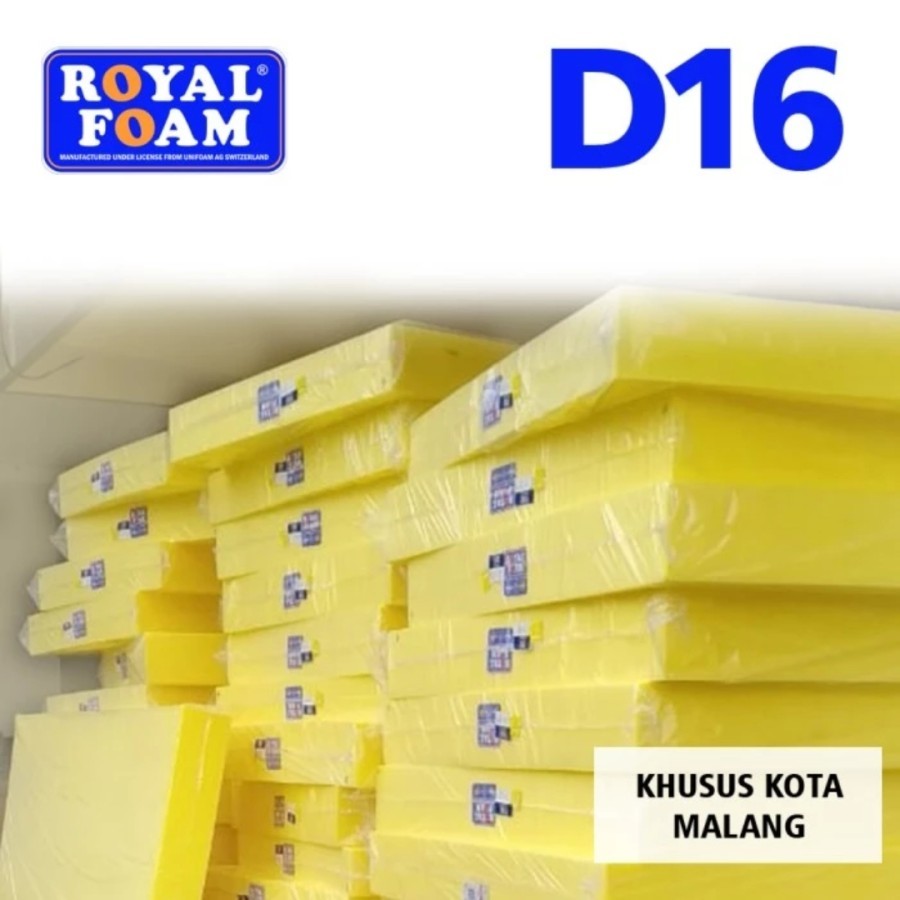Kasur Busa Kuning Royal Foam Density D16 Tebal 14 cm