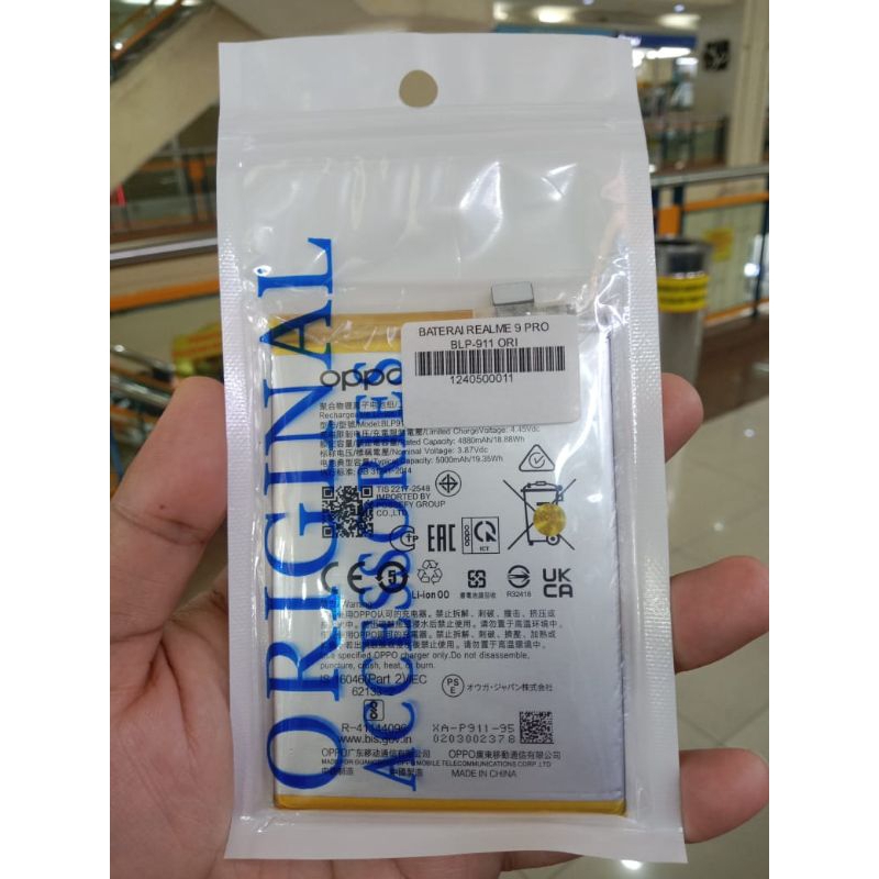 Baterai Batre Realmi 9 pro / 9i / V25 BLP911 Battery BLP911 Original 100%
