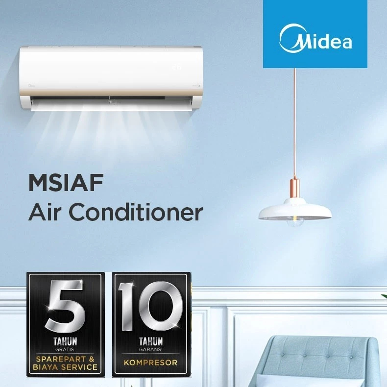 AC Midea Inverter 1/2 PK MSIAF-05CRDN2X Turbo Cool MSIAF 05CRDN2X