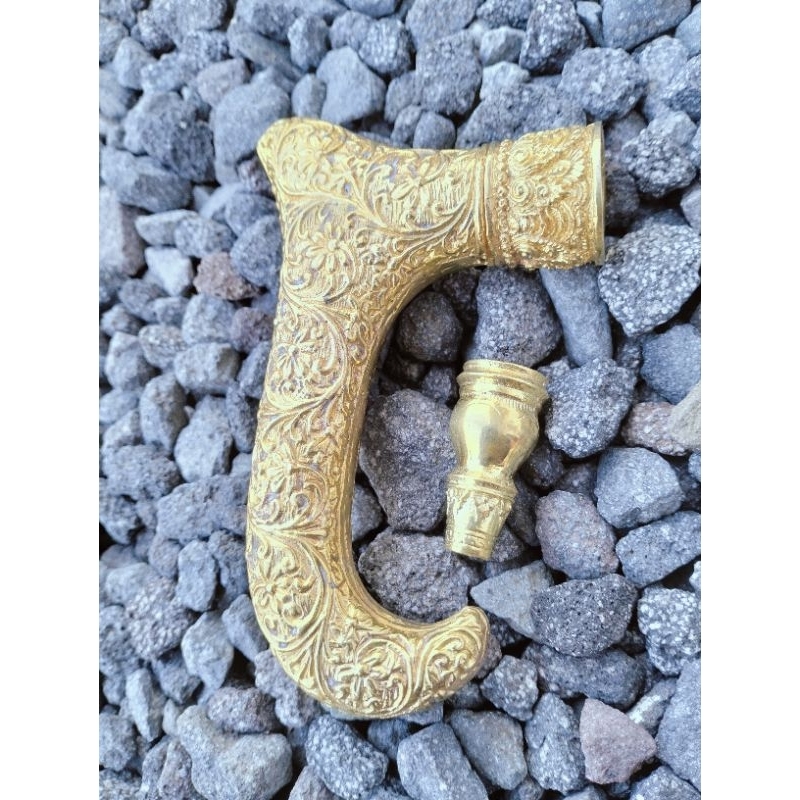 ornamen tongkat jalan Wesi kuning super berkualitas