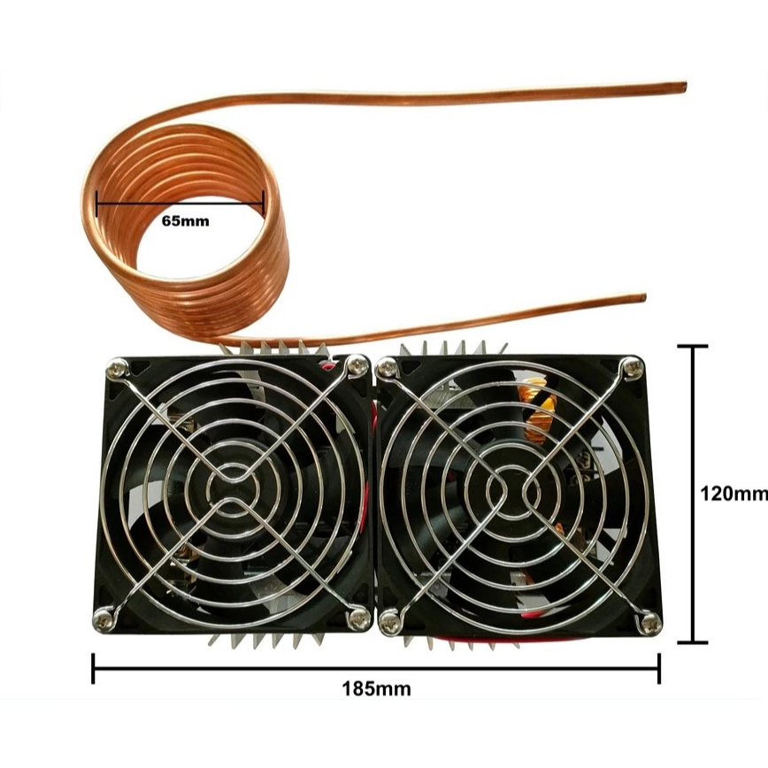 ZVS 2000W 50A Pemanas Induksi DC 12V - 48V Induction Heater