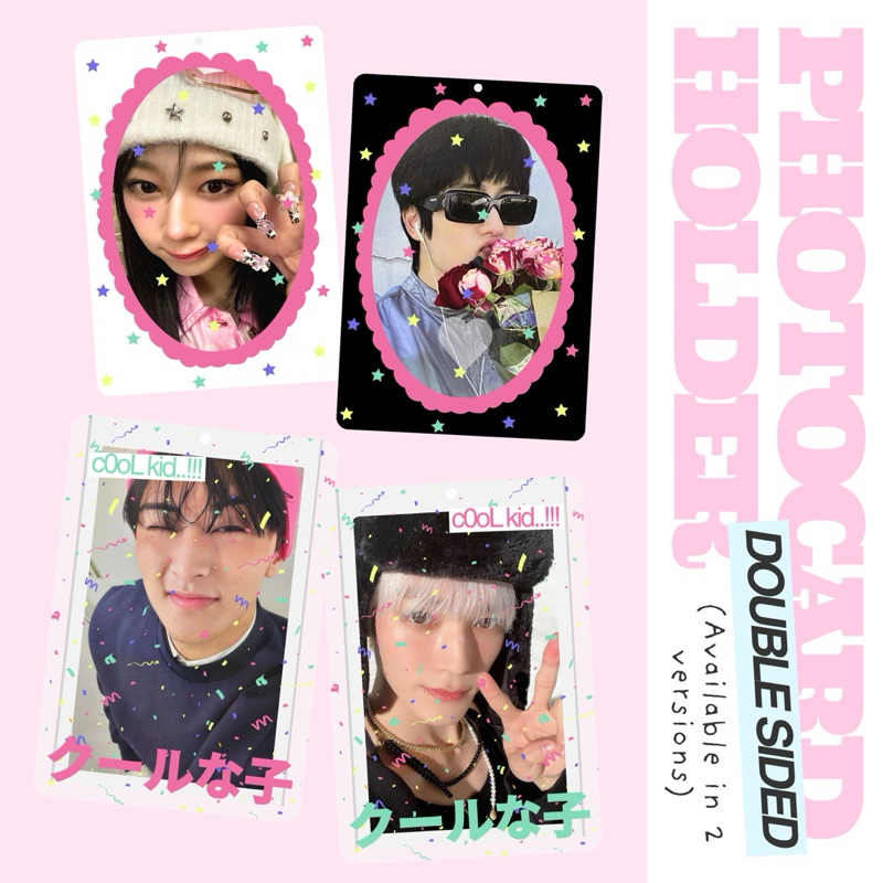 

[READY & PELUNASAN] PHOTOCARD HOLDER (star & cool kid ver.)