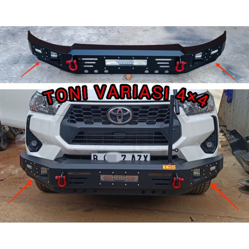Bumper Bemper Tanduk Depan Mini V3 Double Cabin Hilux 2024