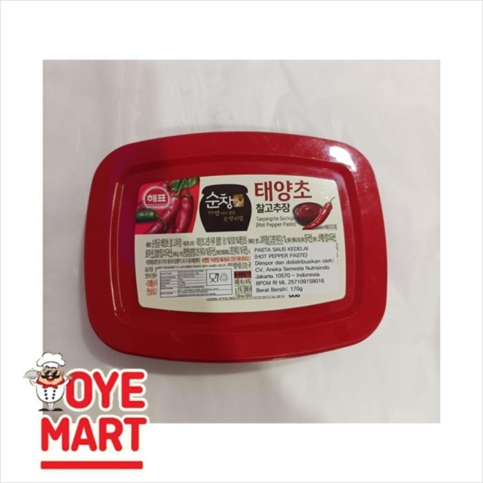 

SAJO SUNJANG GOCHUJANG HOT PAPER PASTE 170GR/SAMBAL PASTA KOREA PEDAS