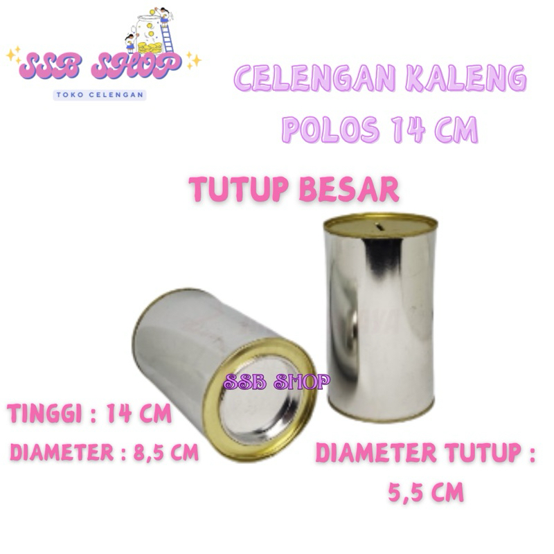 Celengan Kaleng Polos Tutup Besar Celangan Kaleng Polos Buka Tutup Tabungan Celengan