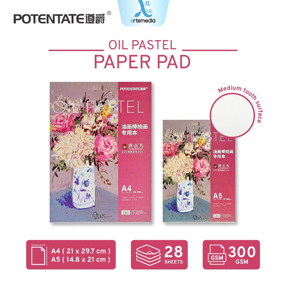 

KODE T62H Potentate Oil Pastel Paper Sketch Pad Kertas Gambar
