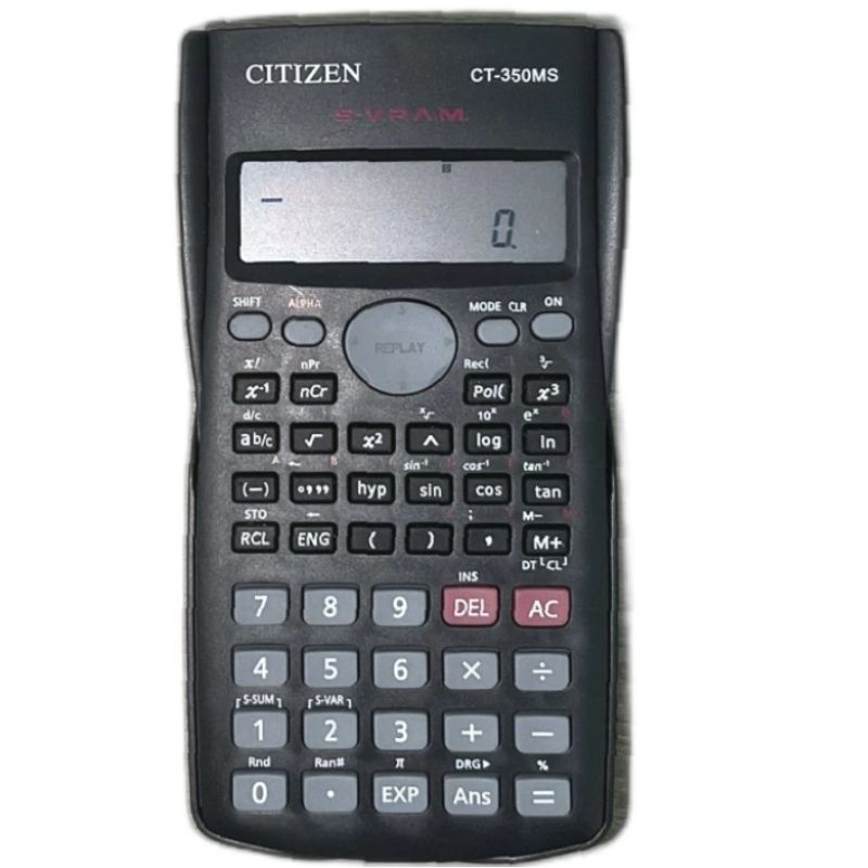 

Kalkulator Scientific CT 350MS Calculator CITIZEN Rumus