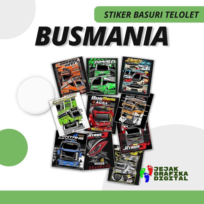 𝗕𝗨𝗦𝗠𝗔𝗡𝗜𝗔 | Stiker bus bis telolet busmania bismania basuri busid