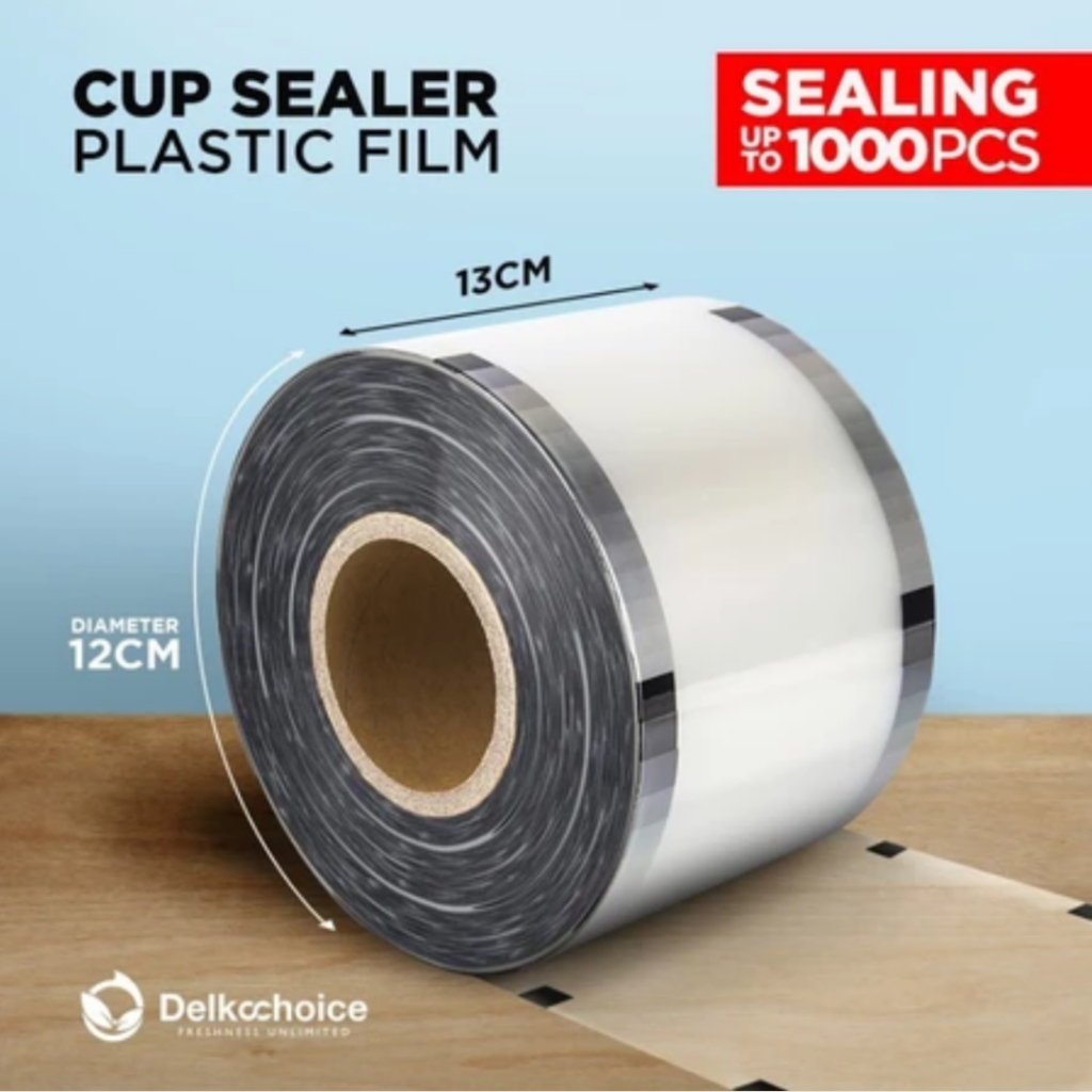 

PLASTIK CUP Sealer POLOS ROLL Seal Press Tutup Gelas 1000 pcs