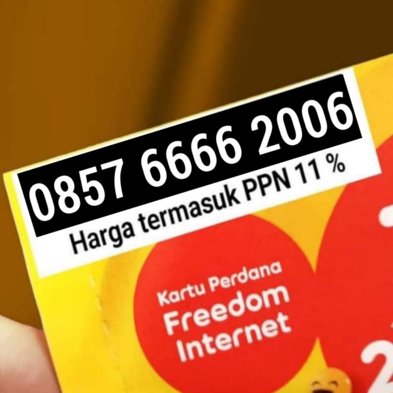 Nomor Cantik Indosat IM3 Seri Tahun 0857 6666 2006 Perdana Tahun Lahir 2006