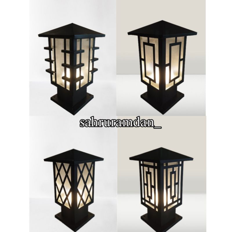 Lampu Pilar Paagar / Atap Rumah / Lampu Pagar Minimalis / Lampu Hias Taman