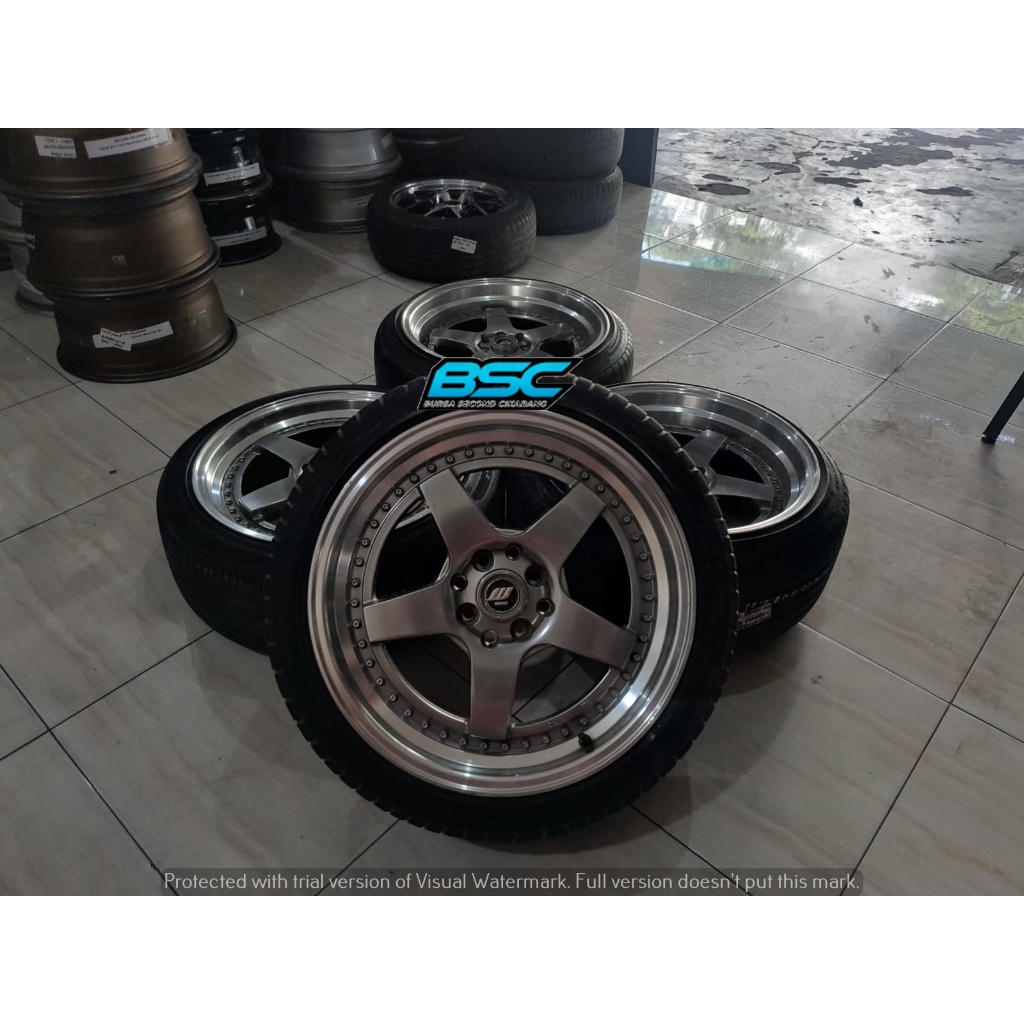 Velg Racing Celong Bekas R17 Work Pcd 4x100 4x114 Ring 17 Buat Livina Xenia Vios Yaris Jazz Xenia Co
