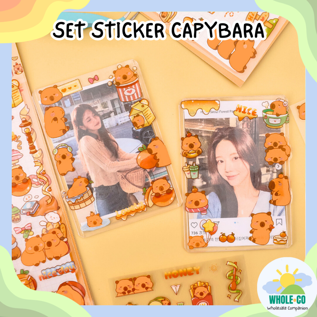 

Set Stiker Capybara Premium Sticker Pack Aesthetic Tahan Air Cokelat Hewan Lucu Unik Imut Termurah Grosir Cod