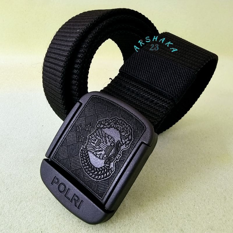 Sabuk Polri Timbul 3D Gaya Tactical