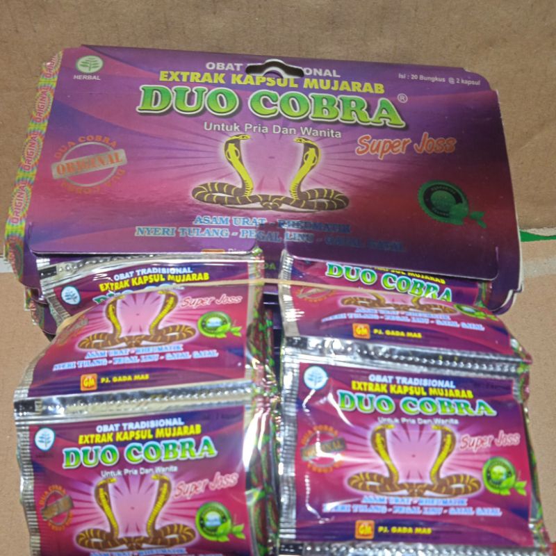 COD OBAT TRADISIONAL EXTRAK KAPSUL MUJARAB CAP DUO COBRA UNTUK PRIA WANITA SUPER JOS ASAM.URAT RHEUM
