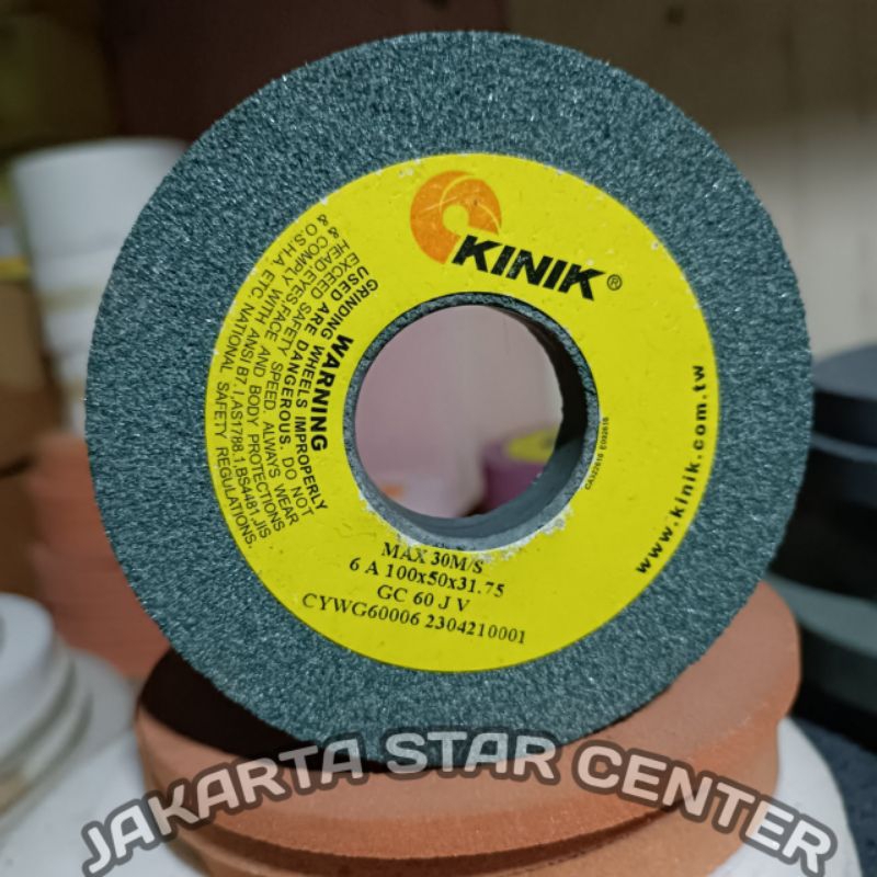 BATU GERINDA MANGKOK KINIK 6 INCH 6A 150 × 50 × 31.75 GRIT 60,80,100 BATU GERINDA DUDUK KINIK MANGKO