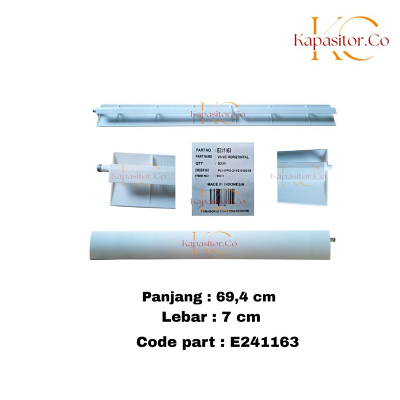 Daun swing ac panasonic 1/2 pk cs-pc5skj 1163 daun swing ac panasonic 0,5 pk cs-pc5skj daun swing ac