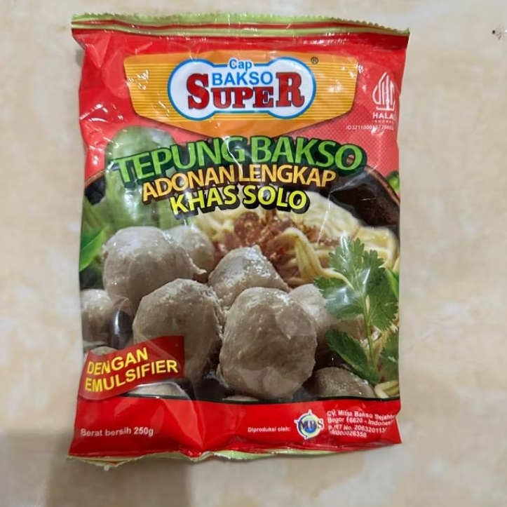 

Tepung Bakso adonan lengkap Khas Solo