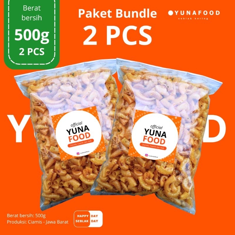 

YUNAFOOD Makaroni Paket Bundle 2 PCS - Makanan Ringan