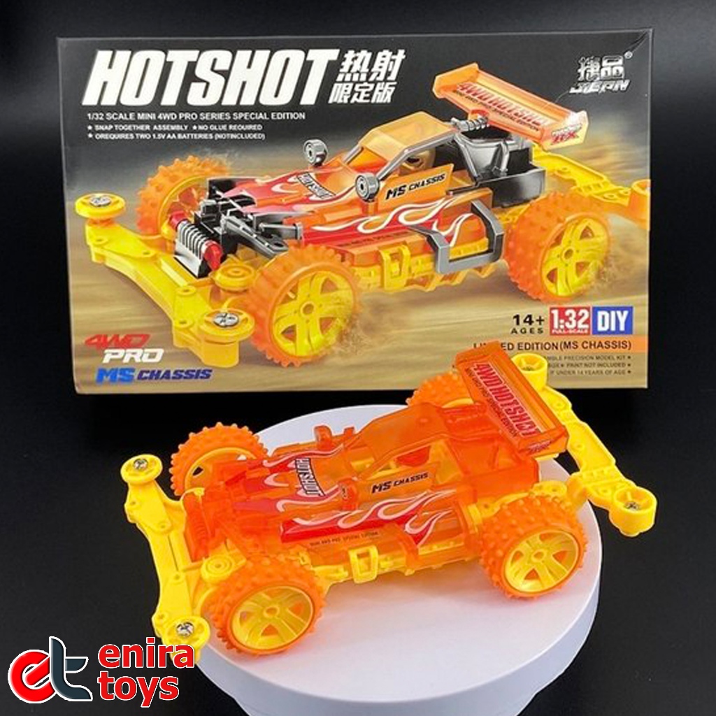 Jiepin Mini 4WD Hotshot Orange MS Chassis