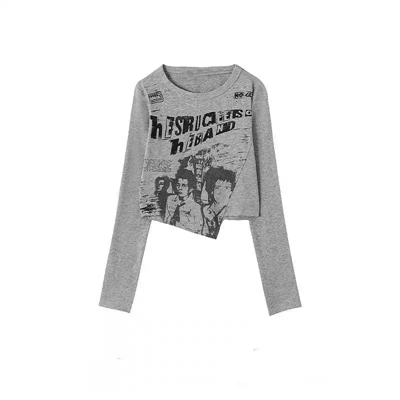 KAOS ASIMETRIS BAHAN PREMIUM ATASAN WANITA TOP ATASAN LENGAN PANJANG